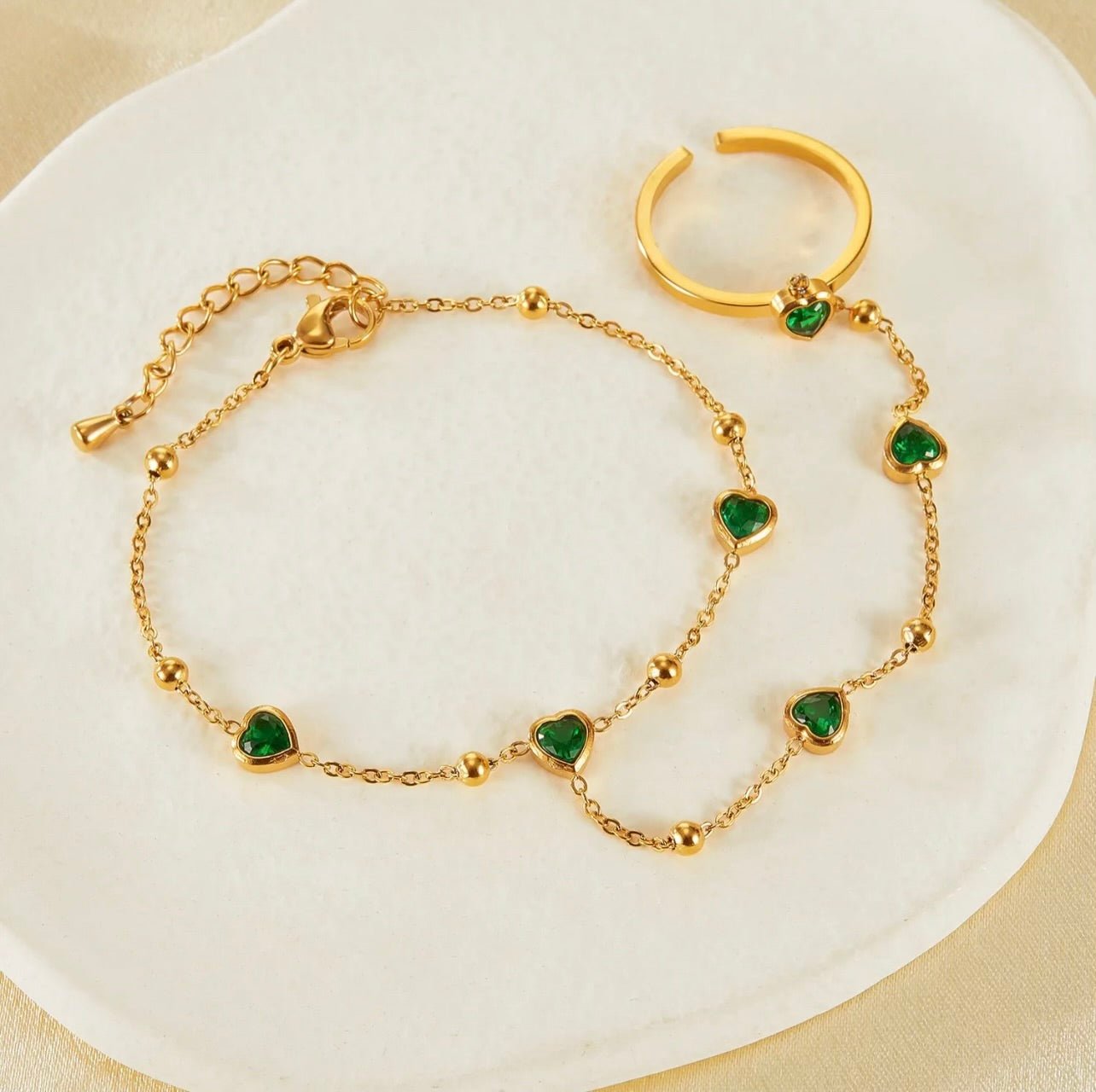 Dune Bracelet and Ring Set - Layalid Jewellery