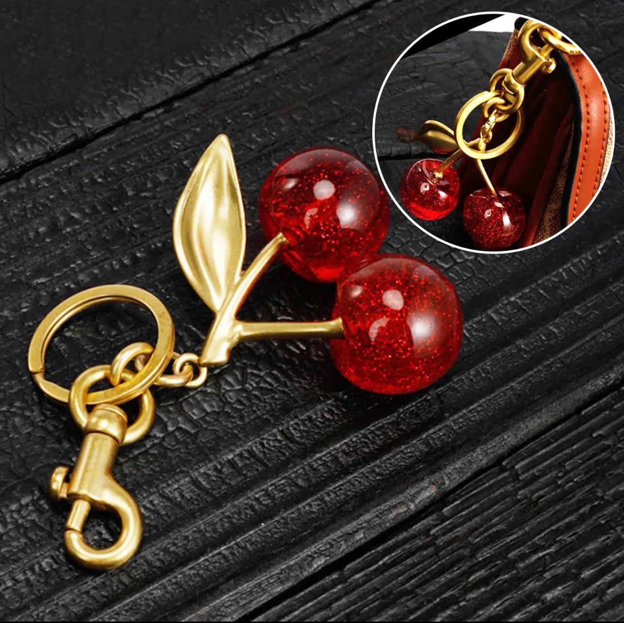Cherry Bag Charm - Layalid Jewellery
