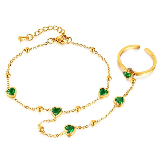 Dune Bracelet and Ring Set - Layalid Jewellery